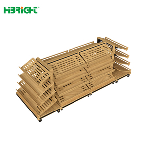 ชั้นวางขนมปังไม้หลายชั้นสำหรับร้านเบเกอรี่ ขายส่ง - Product Image 4