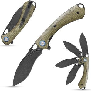 Mini Navaja de Bolsillo G10 con Hoja de Acero Inoxidable 14C28N, Multifuncional, EDC, para Camping, Senderismo, Actividades al Aire Libre, Bricolaje, OEM Disponible - Product Image 3