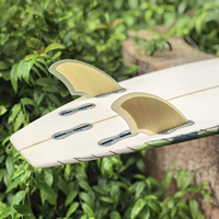 Ailerons latéraux en bambou à double languette/double languettes2/simple languette pour planche de surf FK Twin Surf Fins