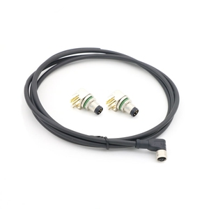 สายเคเบิลแบบมุมฉากตัวเมีย M8 สำหรับเชื่อมต่อกับสายไฟฟ้าในกล่องกระจายไฟ - Product Image 1