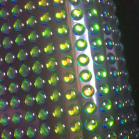 Yeux de leurre de pêche holographiques verts, œil de poisson artificiel, œil de poisson 3D, yeux de leurre de pêche