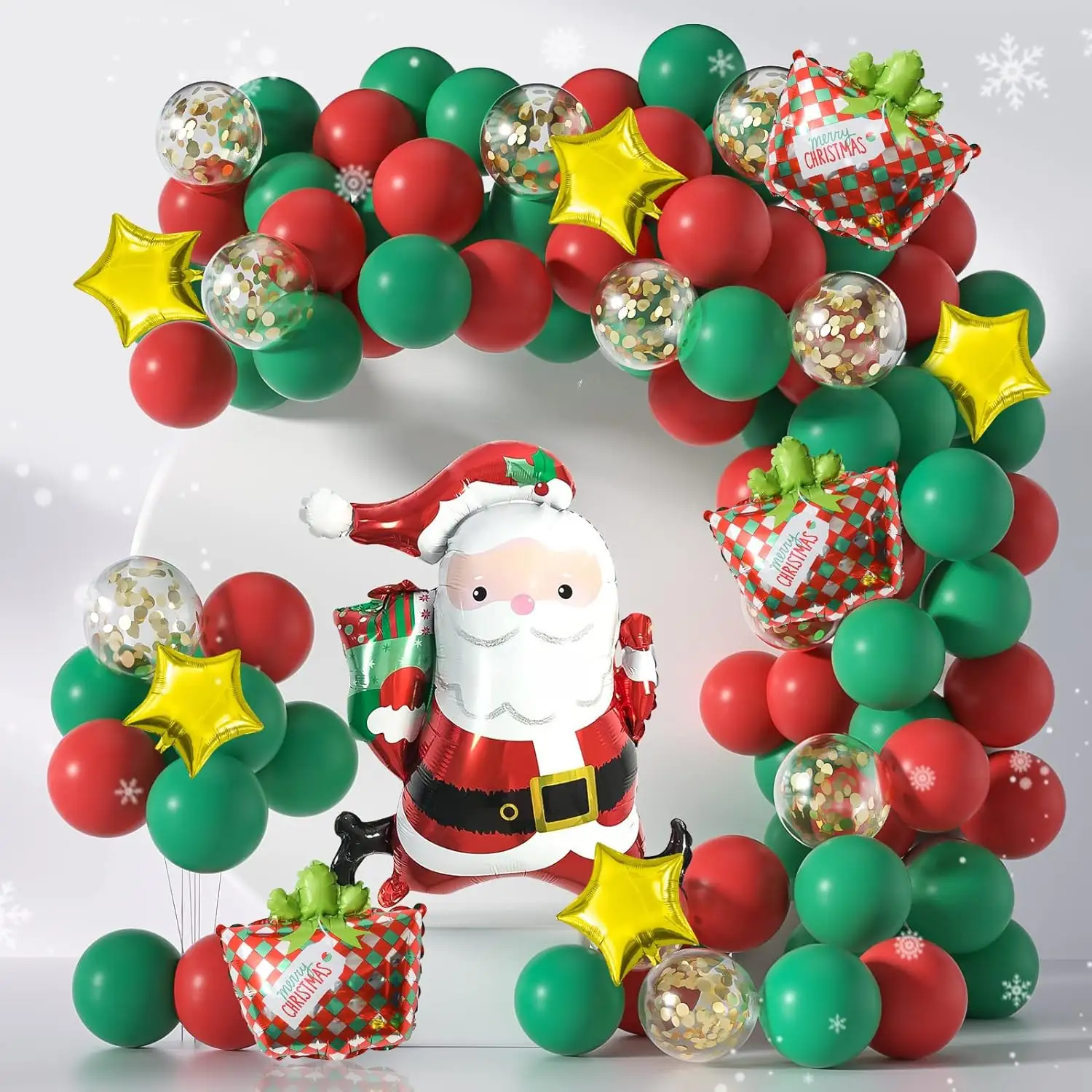 Merry Christmas Balloon Arch Garland Kit New Year 2024 Balloons for Christmas Party Decorations