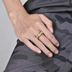 Nordic Viking Triangle Knot <b>Titanium</b> Steel Rotating <b>Ring</b> For <b>Men</b> Black Color Anxiety Relief Jewelry Gift Fashion <b>Rings</b> - Product Image 3