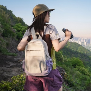 Sac à dos de sport élégant et léger en nylon imperméable, sac de voyage grande capacité, sac d'école <span class=keywords><strong>chic</strong></span> et minimaliste pour femmes - Product Image 4