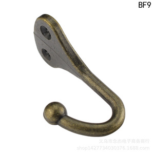 Single Hook Clothes Hook Zinc Alloy <b>Wall</b> Mounted Rustic Wardrobe BF9 62mm Length Anti Corrosion - Product Image 3