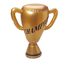 Trophée gonflable en PVC sur mesure promotionnel tasse doré modèle 3D prix de campagne en plastique pour événements décoration de fête sportive