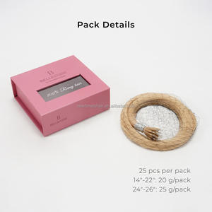 Extensions de <span class=keywords><strong>cheveux</strong></span> en kératine naturelle de qualité supérieure, pointes nano, double trame, vierges, 100% cuticule complète, Remy, couleur personnalisée - Product Image 5