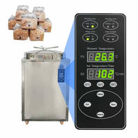 Autoclave à vapeur vertical en acier inoxydable de 200 L pour la production de substrat et de mycélium de champignons