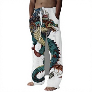 ANSZKTN Pantalon de survêtement long tissé pour homme, taille mi-haute, coupe droite et large, style décontracté, Printemps Automne - Product Image 2