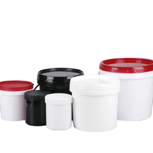 Cubo de pintura de estaño Zeda con asas de plástico Resistente a altas temperaturas Reciclable Agrandado - Product Image 5