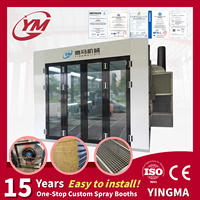 Cabine de peinture Yingma Premium avec brûleur diesel Riello 200 000 Kcal/h, système de chauffage de qualité industrielle