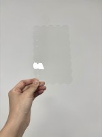 Neue Acryl-Planerhülle im Blumenstil, 6-Ring-Ordner, transparente, mattierte Notizbuchhülle, A6 Acryl-Binder