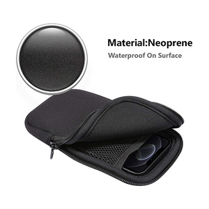 Biểu Tượng Tùy Chỉnh Dây Kéo Phổ Neoprene Di Động Điện Thoại Di Động Tay Áo Túi Tai Nghe Điện Thoại Di Động Pouch Trường Hợp Với Crossbody Cổ Dây Đeo - Product Image 3
