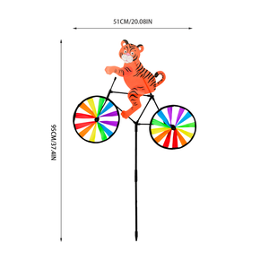 Mulino a Vento da <span class=keywords><strong>Giardino</strong></span> Creativo con Animali Cavalcabili, Modellazione Tridimensionale in Plastica Impermeabile - Product Image 6