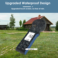 Anémomètre portatif Holdpeak Hp-5000d, capteur de vitesse du vent rotatif pour la mesure du débit d'air, anémomètre HVAC