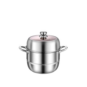 Pentole a vapore multiuso a <span class=keywords><strong>3</strong></span> livelli con manico pentola a vapore per alimenti pentola a vapore in acciaio inossidabile - Product Image 4
