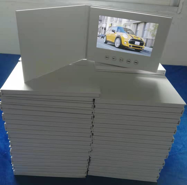 All White Blank Video Brochure Without Printing for Advertising
