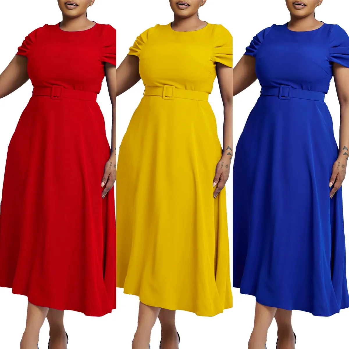 D484 Nieuwste Design Mode Afrikaanse Jurken Vrouwen Casual Elegante Maxi Jurk Dames Herfst Lente Dresse