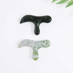 Herramienta de Masaje Gua Sha de Jade Natural Xiuyan, Masajeador Corporal Eléctrico para Aliviar el Dolor Facial y Corporal, Uso Doméstico - Product Image 4