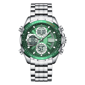 <span class=keywords><strong>Montre</strong></span> à quartz multifonction pour homme <span class=keywords><strong>Poedagar</strong></span> E108, en acier inoxydable de luxe, avec alarme, calendrier et luminescence - Product Image 1