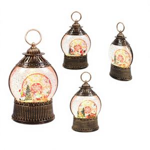 Linterna Navideña de 9.5 Pulgadas con Luz y Función Musical, 6 Piezas/Caja, Decoraciones Navideñas, Modelo 375544 - Product Image 1