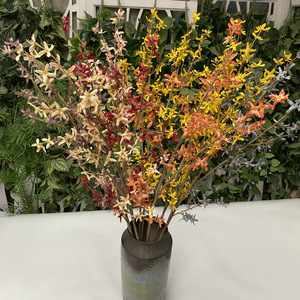 Flores Artificiales de Forsythia de Tela de Seda, Decoración para el Hogar, Estilo Chino, 116 cm, QYY-709 - Product Image 2