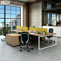 Table de bureau moderne JIUSHUN, sur mesure, luxe, vente en gros, bureau modulaire en bois ergonomique, moderne
