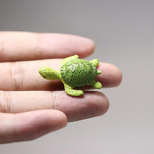 Figurines d'animaux de dessin animé pour micro-paysages, mini-poules tortues en plastique, mini-artisanat pour aquarium, décoration créative pour aquarium - Product Image 2