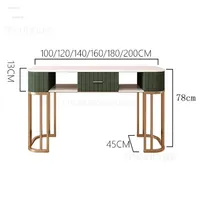 Ensemble Table et Chaise de Manucure en Gros, Mobilier de Salon, Table à Ongles Luxe Léger, Table de Maquillage pour Salon de Beauté, Vente Directe Usine OEM ODM