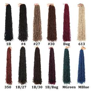 Extensiones de Cabello de Crochet Extra <span class=keywords><strong>Largas</strong></span> de 36 Pulgadas, Estilo Diosa, <span class=keywords><strong>Trenzas</strong></span> de Cabello Sintético, Trama Única - Product Image 5
