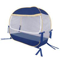 Moustiquaire carrée élégante en satin et dentelle pour bébé, pliable, pop-up, pour chambre d'été, protection de lit bébé