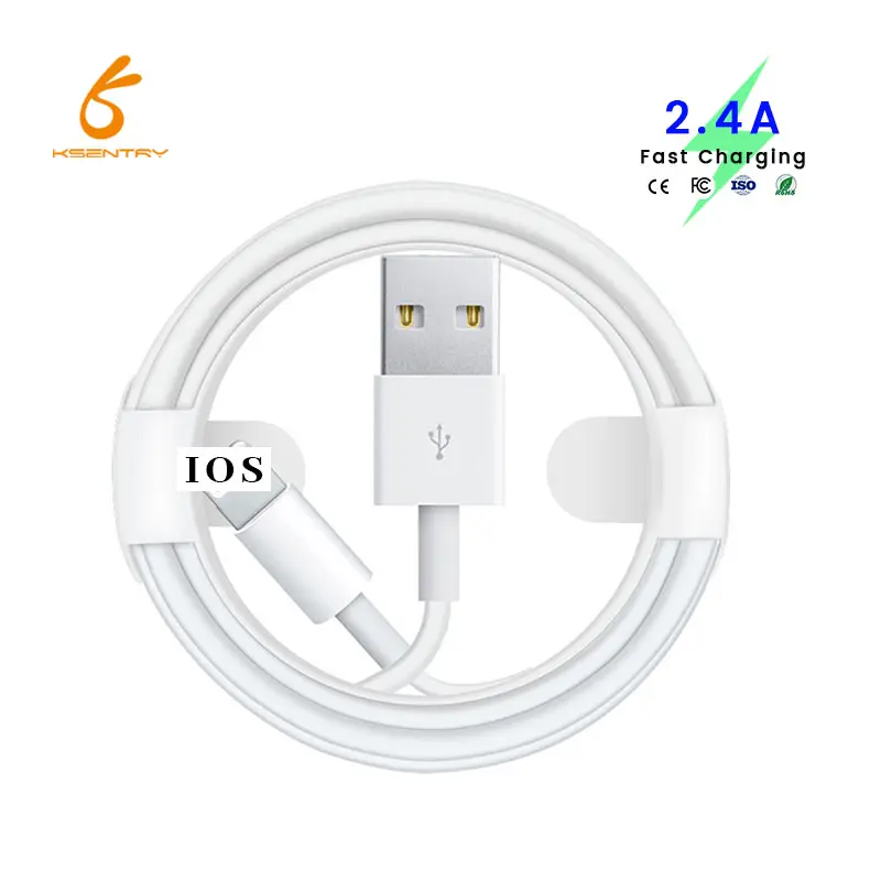 Amazon fashion 2.4A usb cable cell phone data fast charger cord phone charging cable line for lightning cable