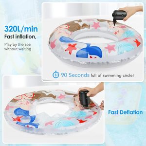 Dispositivo Esencial para Viajes y Camping, Mini Bomba <span class=keywords><strong>de</strong></span> Aire Eléctrica Ultra Rápida <span class=keywords><strong>de</strong></span> 3600mAh, Infla y Desinfla Colchones <span class=keywords><strong>de</strong></span> Aire, Bolsas <span class=keywords><strong>de</strong></span> Almacenamiento al Vacío para Piscina - Product Image 4