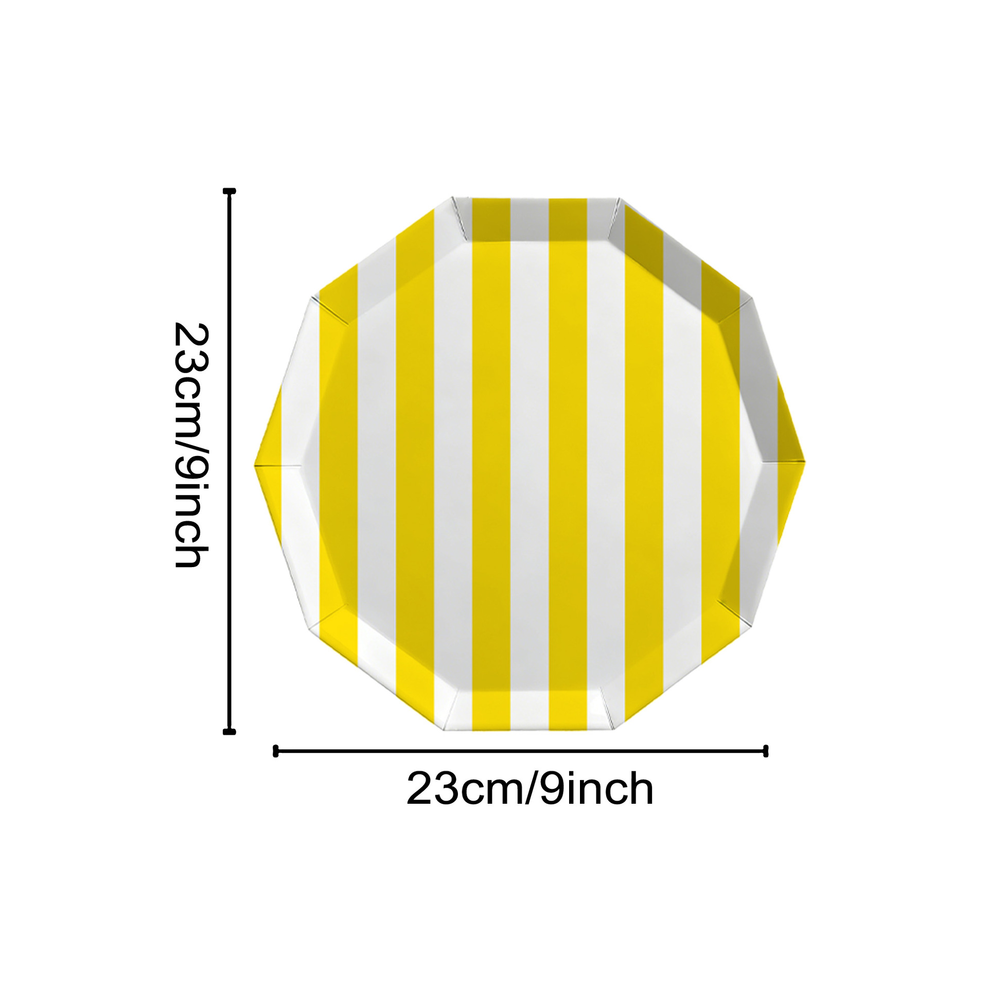 Yellow  9 inch plates