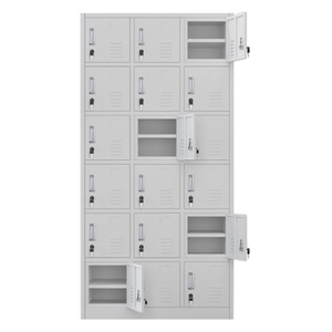 Casier de rangement scolaire en métal durable avec porte-vêtements pour installations sportives, vestiaires de piscine et armoires - Product Image 5