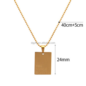 Collier avec numéro d'ange <span class=keywords><strong>gardien</strong></span> spirituel pour femmes, bijoux d'anniversaire en acier inoxydable personnalisés en or 18 carats, collier à pendentif ovale gravé - Product Image 6