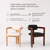 Fauteuil papillon avec dossier en bois de frêne massif, support en forme de H, revêtement en velours, chaise de salle à manger pour hôtel, restaurant, café