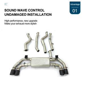 Nuevo: Escape Catback con Válvula de Alta Calidad CSZ para <span class=keywords><strong>BMW</strong></span> G20 <span class=keywords><strong>G21</strong></span> <span class=keywords><strong>320E</strong></span> 330E Híbrido, Acero Inoxidable 304 (30% de Descuento) - Product Image 4