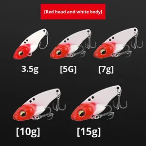 Señuelo Vibrador de Placa de Hierro con Escamas de Dragón, Cebo Artificial Duro con Anzuelos para Lubina de Boca Grande, Lanzamiento Largo, Equipo de Pesca de Río - Product Image 6