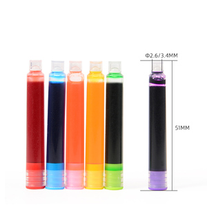 Nuovo Arrivo Multicolore Inchiostro per Penna <span class=keywords><strong>Stilografica</strong></span> di Alta Qualità Su Misura <span class=keywords><strong>Cartucce</strong></span> D'inchiostro 2.6 millimetri 3.4 millimetri Nizza Sacche di Inchiostro - Product Image 2