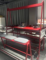 Table haute moderne pour la maison, comptoir de cuisine, table de bar mobile avec roulettes, table de bar roulante pour café, pub, comptoir en métal, longue table de bar