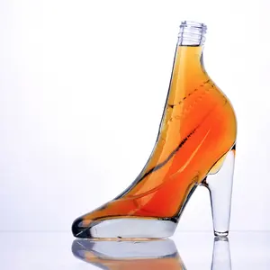 环保时尚造型工艺瓶玻璃高跟白酒酒瓶