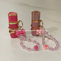 Breloques uniques en forme de fleur et de nœud, perles acryliques assorties, flacon de parfum de voyage de 15 ml, mini flacon pulvérisateur de parfum porte-clés