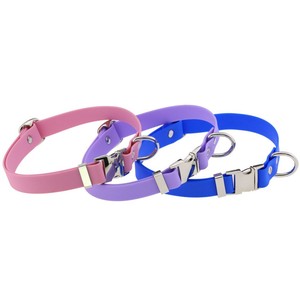 طوق للحيوانات الأليفة مغطى بالـ PVC مع مشبك معدني قابل للتعديل لا يضيق عن الرقبة مناسب لجميع المواسم متوفر في المخزون - Product Image 2