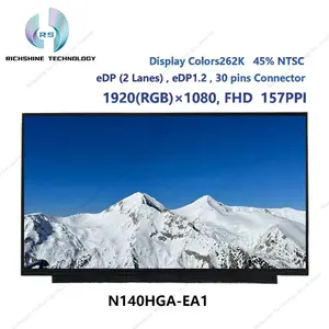 Richshine Lcd generik 14.0 '1920x1080 TFT Panel tampilan layar Oem suku cadang pengganti N140HGA-EA1