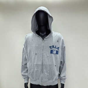 Sweat à capuche vintage personnalisé pour hommes 500 Gsm <span class=keywords><strong>Frency</strong></span> Terry poids lourd lavé à l'acide - Product Image 1