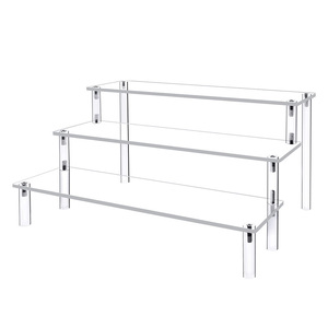 Kệ Trưng Bày Bằng Acrylic Trong Suốt Kệ Trưng Bày Bánh Cupcake 3 Tầng Bậc Bậc Để Sắp Xếp Nước Hoa Món Tráng Miệng Thực Phẩm - Product Image 1