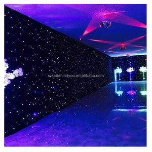 Rideau d'étoiles LED RGBW personnalisé 3-en-1, lumières de scène RGB pour fêtes et clubs, tissu étoilé en velours pour bars, concerts et mariages en intérieur - Product Image 3