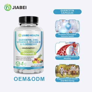 Capsule di quercetina personalizzate dalla fabbrica di Jiabei adulti integratori vitaminici supportano il benessere cardiovascolare e generale OEM/ODM - Product Image 1
