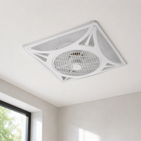 Ventilateur d'extraction électrique de plafond pour salle de bain, cuisine, hôtel, 600x600mm, pales en plastique, contrôle par application, purification d'air, ventilateur de refroidissement